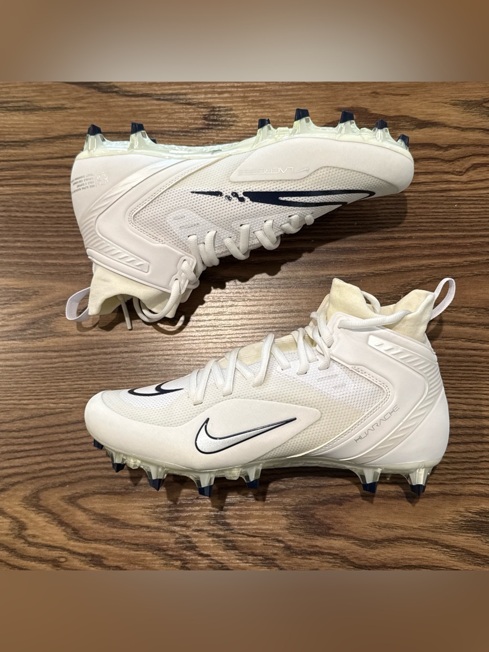 Nike Alpha Huarache 8 Elite LAX Lacrosse Cleats CW4447-101 Men’s Sizes 7.5